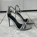 Nine West Shoes | Euc! Nine West Silver Heels Size 7 1/2 M | Color: Silver | Size: 7.5