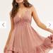 Free People Dresses | Free People Rose “Fp One Adella Slip” Dress Blush Pink Size Medium Lace Mini | Color: Pink | Size: M