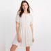 Madewell Dresses | Final Price Madewell Eyelet Tassel Tie Short Sleeve Mini Dress Women’s 6 Small | Color: Cream | Size: 6