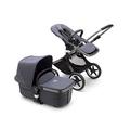 Bugaboo Fox 3, our most comfortable 2-in-1 pushchair including cot with ventilation windows: for all terrain, comfort buggy, chassis in graphite, couch and sun canopy in Stormy Blue