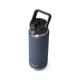 Yeti Rambler 26 oz Bottle, Vacuum Insulated, Stainless Steel with Straw Cap, Navy