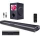 LG SQC1 Bluetooth 2.1 Channel 160W Soundbar with Wireless Subwoofer, remote and Optical connection - Black