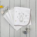 CuddleCo Baby Cot Bed Bedding Starter Set - Features 2 fitted sheets, 1 Cellular Blanket and a Super soft Fleece Blanket