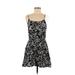 Miss Daisy Casual Dress: Black Paisley Dresses - Women's Size Medium