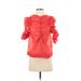 H&M 3/4 Sleeve Blouse: Red Tops - Women's Size 4