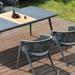 SHINYOK Rectangular 6 - Person Outdoor Dining Set Wood/Glass/Wicker/Rattan/Teak in Gray | 70.87 W x 35.43 D in | Wayfair 08GSS128XEUM4Z7O6Y3T