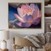 Bungalow Rose Blossoming Vintage Lotus I - Print on Canvas Metal in Blue/Pink | 30 H x 40 W x 1.5 D in | Wayfair A4C3162596A54F718A56E869F7228CE5