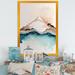 Ivy Bronx Blue & Gray Mountain Lake Reflection II - Print on Canvas Plastic in Blue/Brown/White | 44 H x 34 W x 1.5 D in | Wayfair
