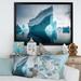 Millwood Pines Floating Majestic North American Iceberg V - Print on Canvas in Blue/White | 12 H x 20 W x 1 D in | Wayfair