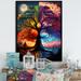 Winston Porter Tree of Life Day & Night II - Print on Canvas in Black/Blue/Red | 20 H x 12 W x 1 D in | Wayfair 4C336B932B744ED5931E675287BF5579