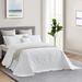 Rosdorf Park Leadington Microfiber 5 Piece Quilt Set Microfiber in White | King Quilt + 4 Additional Pieces | Wayfair