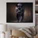 Wade Logan® Black Majestic Panther II - Print on Canvas Metal in Black/Brown/Yellow | 16 H x 32 W x 1 D in | Wayfair