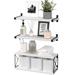 Gracie Oaks Watlington 3 Piece Pine Solid Wood Floating Shelf Wood in White | 6 H x 16.5 W x 6 D in | Wayfair 43DF41E8DE744BF6B077CDD47D92BA34