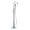 Aspen Chrome Floor Mounted Bath Shower Mixer & Shower Kit