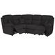 La-Z-Boy Black Nevada Fabric 1 Corner 2 Manual Recliner