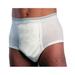 Allman Men s Reusable Briefs- Small (Waist 30 -32 ) White Small