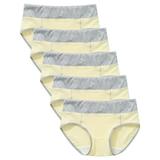HUPOM Period Thong Underwear For Women Underwear High Waist Leisure Tie Banded Waist Yellow XL