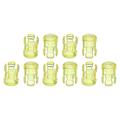 Uxcell 3mm LED Lamp Socket Light Emitting Diode Holder Cap 10 Pack Yellow