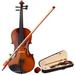 Yesfashion 4/4 Acoustic Violin with Box Bow Rosin Natural Violin Musical Instruments Children Birthday Present