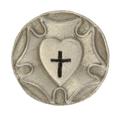 Pewter Lutheran Rose Pins with Black Cross by Sterling Gifts