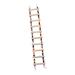 Bird Cage Ladder Wood Stand Parrot Chew Toy Playstand Durable Wood Perch Stand Pet Parrots Climbing Bridge for Parakeets Cockatiels Canaries Ten Knots