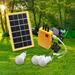 Fairnull Outdoor Portable Solar Panel Electric Generator 3 LED Bulb Power System Kit