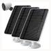 Solar Panel Compatible with Wireless Outdoor Security Camera Weatherproof Continuous Power Supply for Outdoor Camera with Cable and Adjustable Wall Mount (3 Pack)