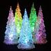 1Pcs Christmas Tree Colorful LED Acrylic Night Light Christmas Decoration Table Christmas Trees Holiday Decoration