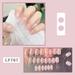 Manicure Solid Pink Short Fake Nails Reusable Manicure Solid Fake Nails for Professional Nail Art Salon Supply