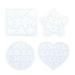 Etereauty 4Pcs Kids Coloring Blank Puzzle DIY Paper Jigsaw Puzzles Four Shapes Drawing Doodle Board (White)