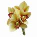 Artificial Flowers 4Heads/Bouquet Orchid Faux Fake Flowers Plastic Cymbidium Arrangement Bouquets Home Wedding DIY Cake Decoration