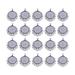 NUOLUX 100PCS 25mm Time Gemstone Pendant Alloy Round Bottom Pendant lloy Round Pendant Trays Charms DIY Jewelry Making Accessories Ancient Silver