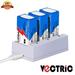 VECTRIC 800mAh Li-ion 9V 6F22 Rechargeable Batteries + 9 Volt USB Quick Charger