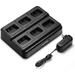 BAOFENG BF-888S Six-Way Charger Multi Unit Charger Base for BF-888S H-777 BF-88ST Walkie Talkie and Battery 1Pack