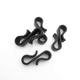 Mini Plastic Gutter Hooks Clips Gutter Hanging Clips Guttering Hooks Gutter Clips Outdoor Light Hooks Clips for Outdoor Lights Black Outdoor Christmas Xmas String Lights(50pcs)