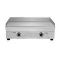 INTBUYING LPG Gas Grill Commercial 28.94 *16.14 Flat Griddle Camp 2 Burner Propane Countertop Cooking Griddle Grill BBQ
