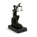 Bronze Victorious Lady Justice Sculpture on Marble Base.