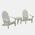 highwood 2 Classic Westport Adirondack Chairs and Side Table Eucalyptus