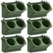 Vertical Flower Pot Garden Planter Wall Pocket Self-Watering Flower Pot Wall Mount Holder Dark Green For Indoor Outdoor 6Pcs