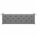Andoer Garden Bench Cushion Gray 70.9x19.7 x2.8 Fabric