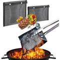 Nonstick BBQ Mesh Grill Bags Reusable Non Stick Barbeque Pouch for Outdoor Grill Vegetables Grilling Mesh Bags
