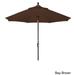 Havenside Home North Bend 9-foot Sunbrella Crank Open Auto-tilt Bronze Patio Umbrella by Bay Brown