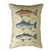 Betsy Drake Interiors HJ1436 16 x 20 in. Creek Fish Large Indoor & Outdoor Pillow