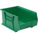 Quantum Storage Systems Green ULTRA Plastic Bin Stacking Or Hanging 11 W X 16 D X 8 H Polypropylene Made In USA 4/Pk