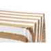 Glitz Sequin Rectangular Tablecloth 90 x132 - Stripe Gold & White