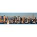 Panoramic view of Empire State Building and Manhattan NY skyline with Hudson River and harbor shot from Weehawken NJ Poster Print (27 x 9)