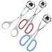 AIFUDA 3 Pcs Stainless Steel Meat Ballers Nonstick Meatball Scoop Ball Maker Ice Tongs for Cake Pop Ice Cream Scoop Fruit Cookie Dough Melon