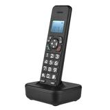 D1002B Cordless Phone with Answering Machine Caller Call Waiting 1.6 inch Backlight LCD 3 Lines Screen Display Rechargeable Batteries Support 16 Languages for Office Home Conference