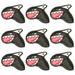 YIMIAO 9Pcs Lightweight Waterproof Faux Leather Golf Club Covers Shark Shape Golf Iron Head Covers Golf Accessories