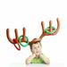 TKOOFN Inflatable Reindeer Antler Hat Ring Toss Game Christmas Holiday Party Game Supplies